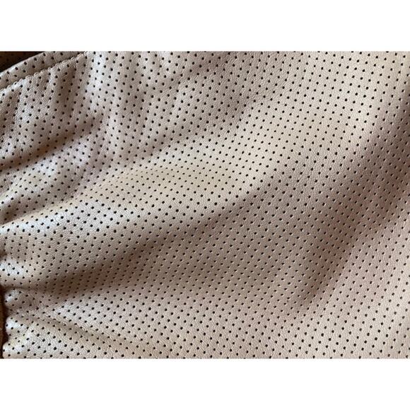 Tan Perforated LEATHER Lined Shorts - J Crew Collection - Size 2 - Picture 4 of 8